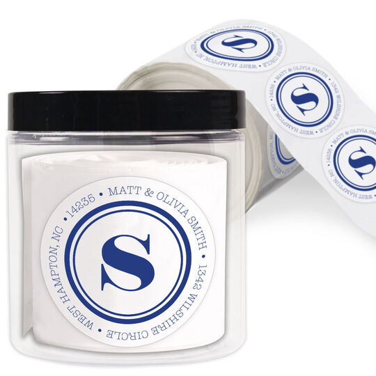 Olivia Round Address Labels